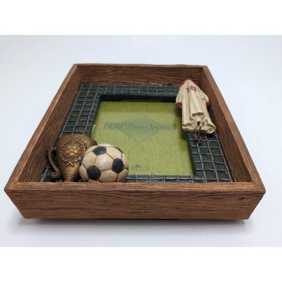 Russ Old Time Sports Soccer 3.5" x 5" Picture Box Frame Vintage - Picture 5 of 16